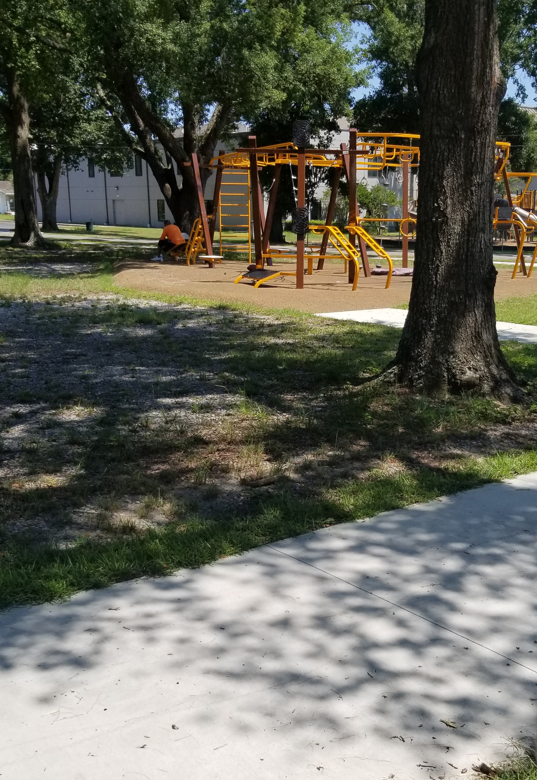 Brownsville sidewalk and playground