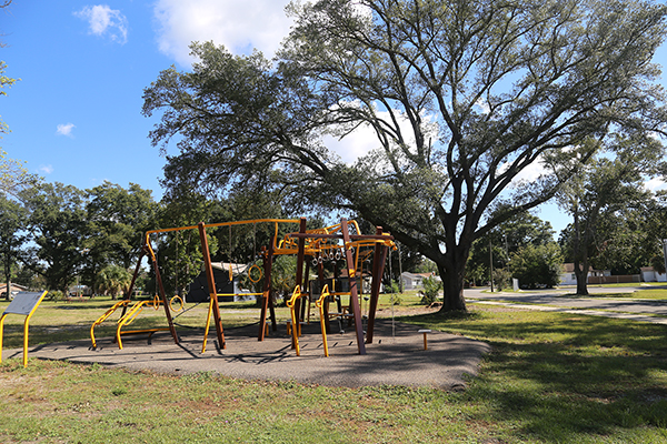 Exercise equipment at the Brownsville Community Center