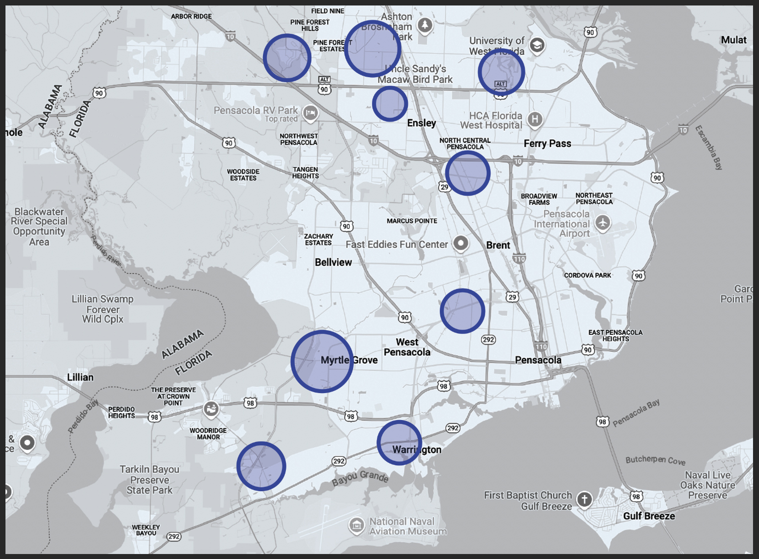 Voluntary Home Buyout Map