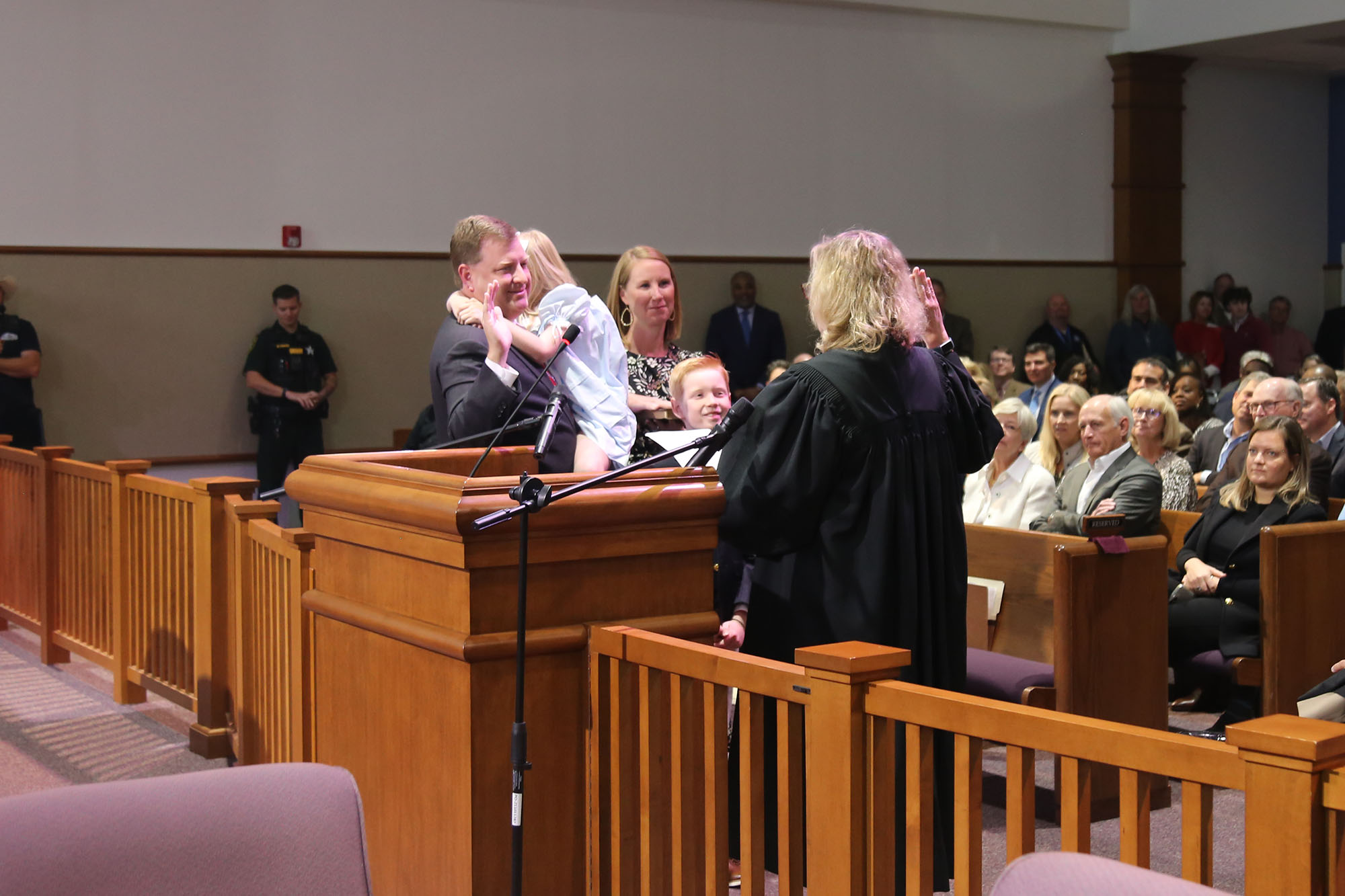 Commissioner Bender Read the Oath of Office