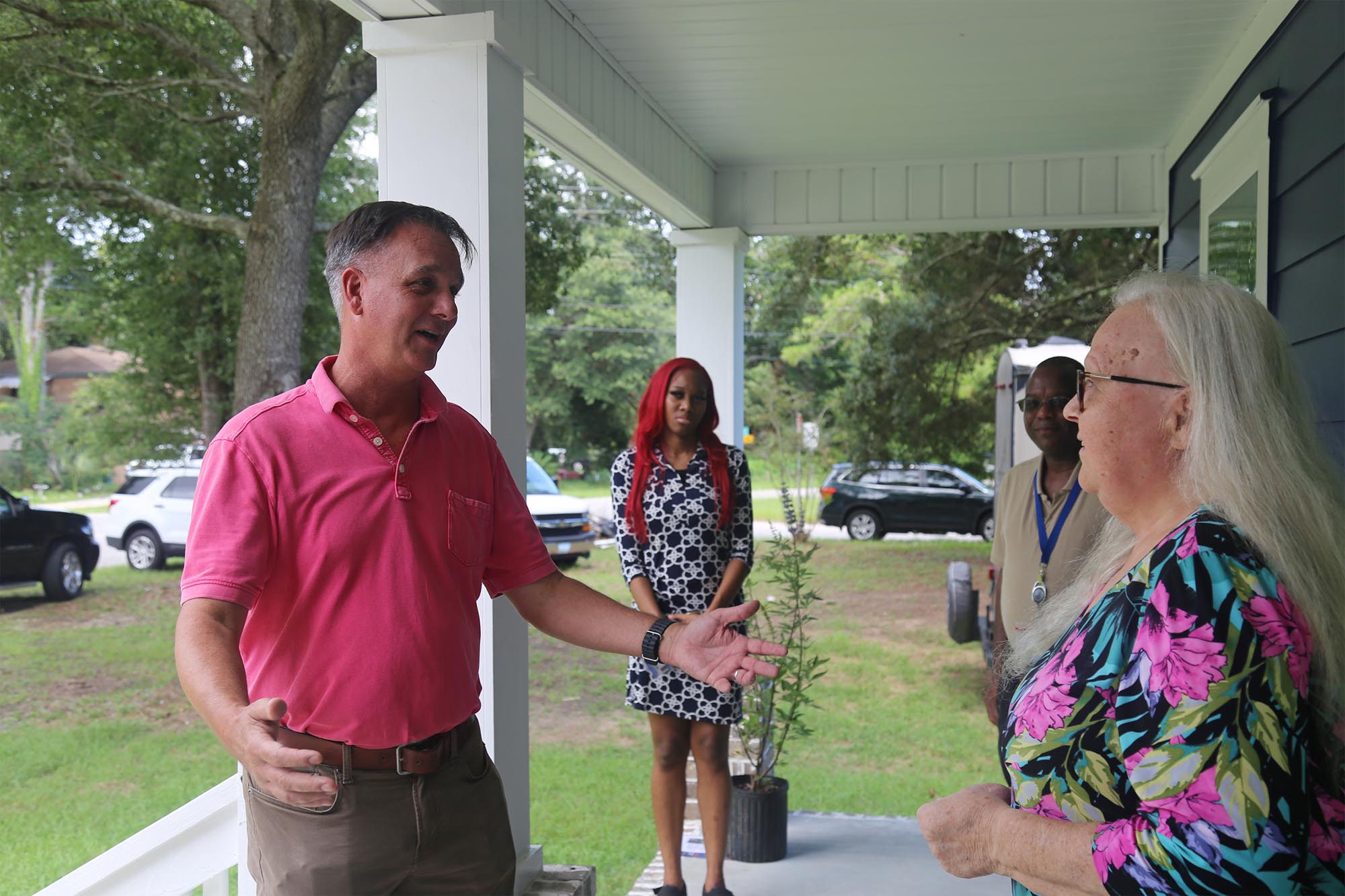 Commissioner Mike Kohler and Emma Coker