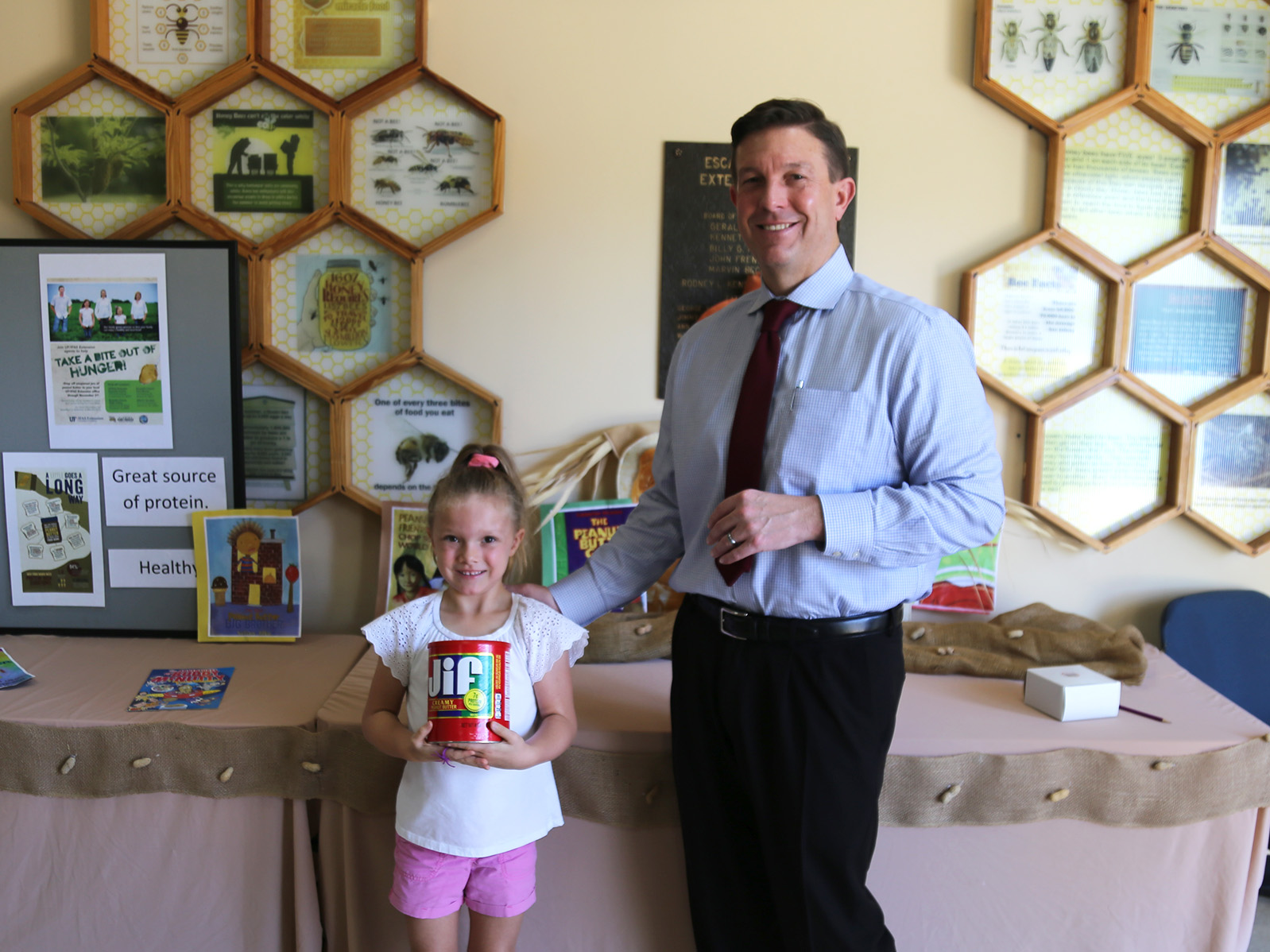 Commissioner Steven Barry at the Peanut Butter Challenge Kick Off Event