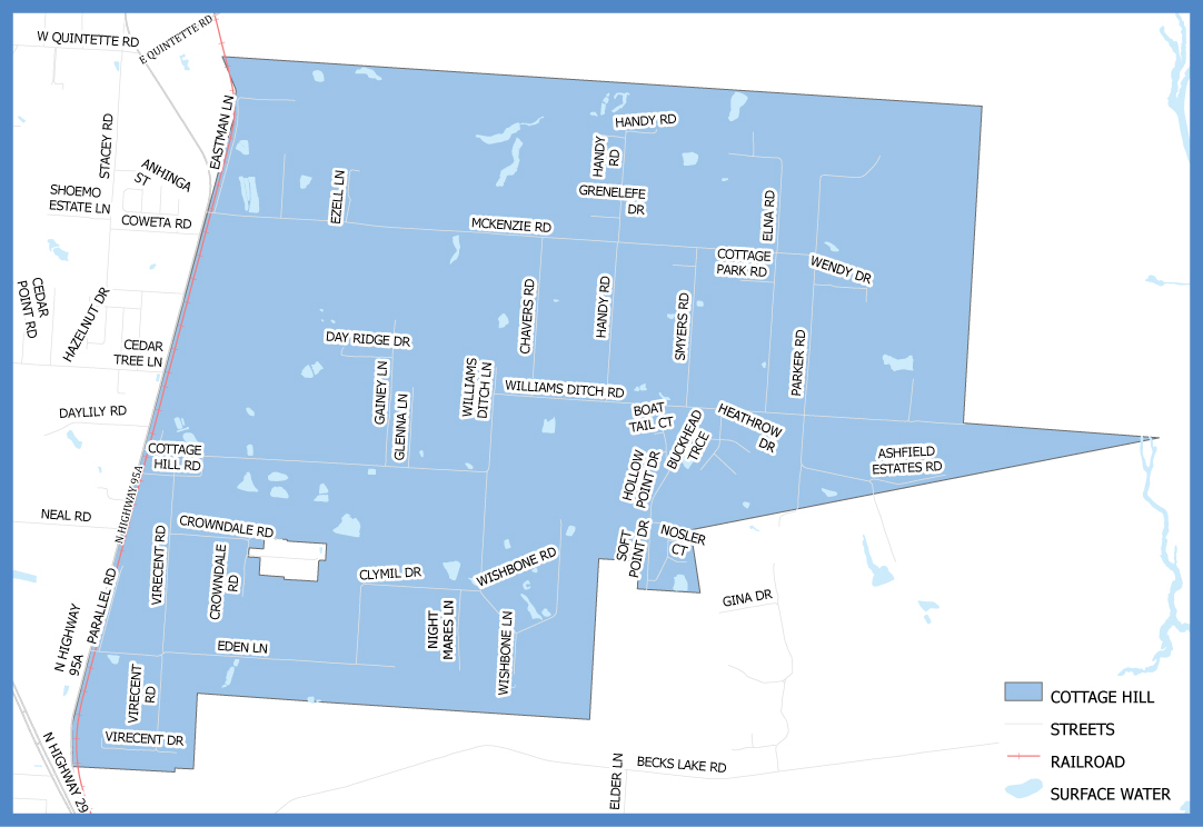 Cottage Hill Neighborhood Cleanup Map