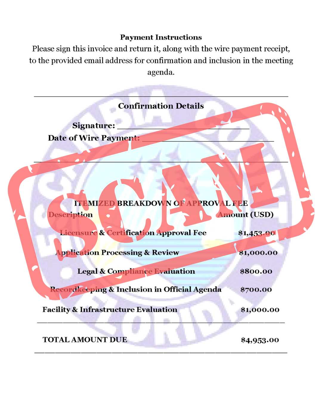 Image of a scam alert