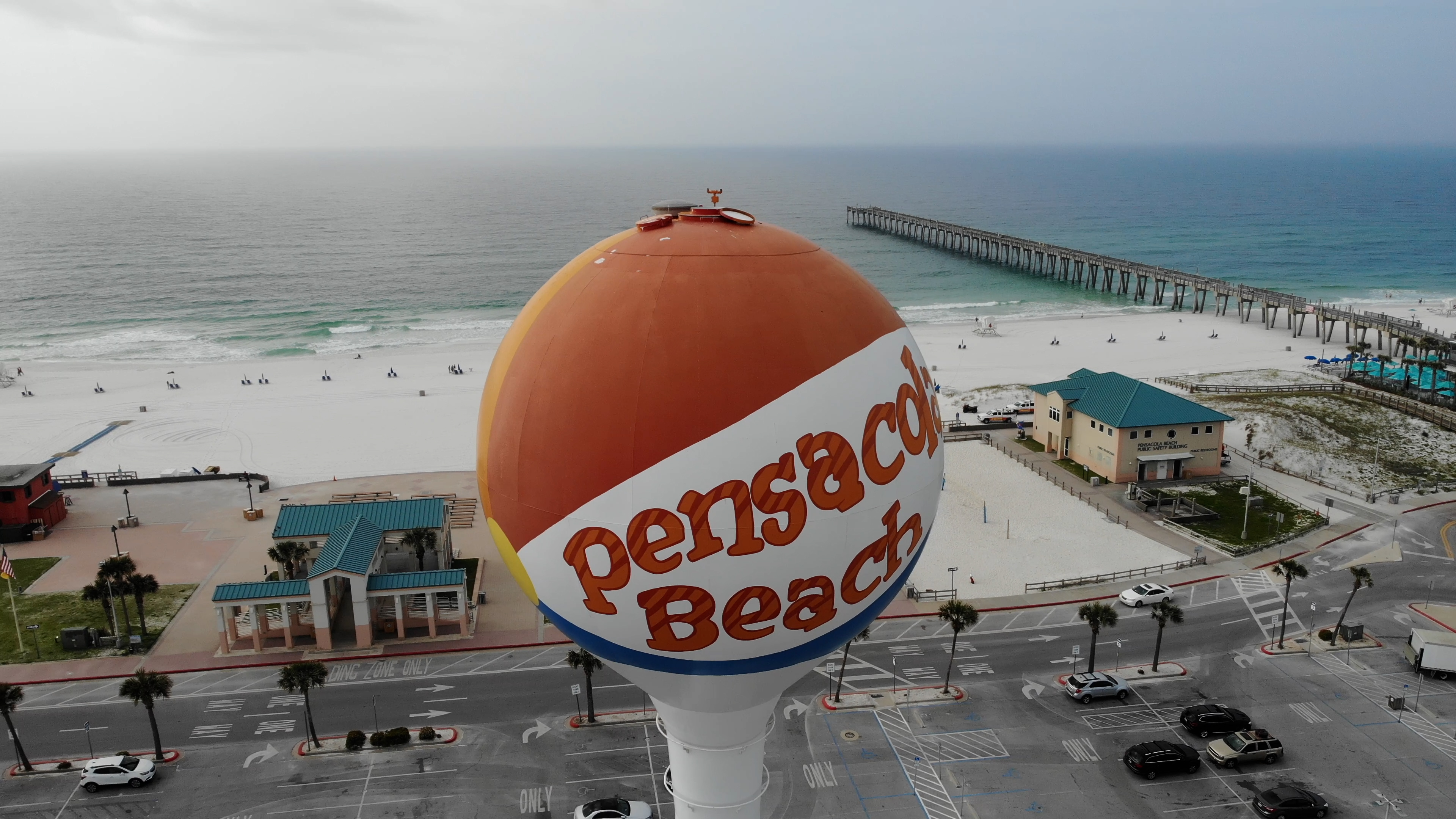 Casino Beach Fishing Pier and Pensacola Beach Ball