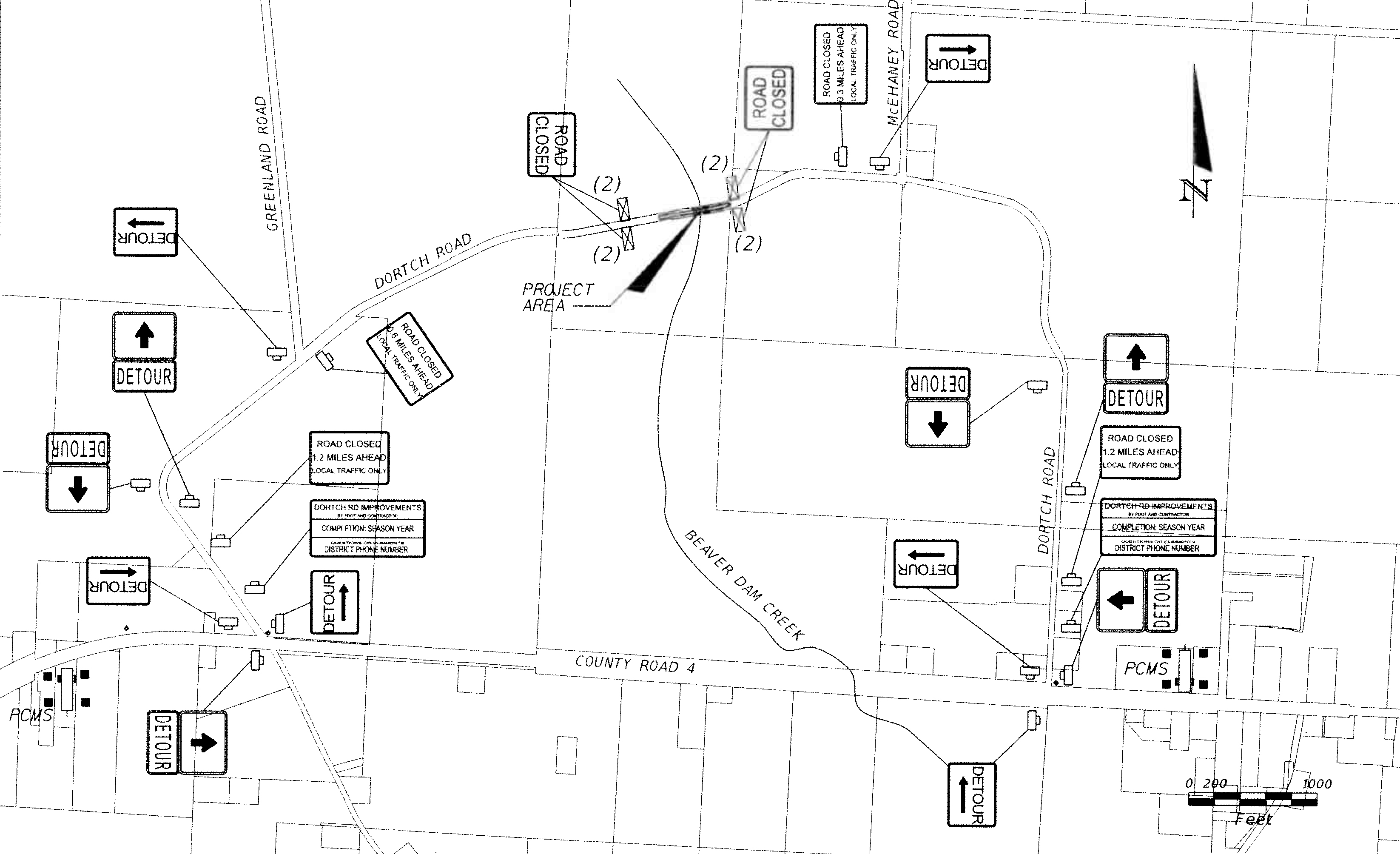Dortch Road Detour Plan