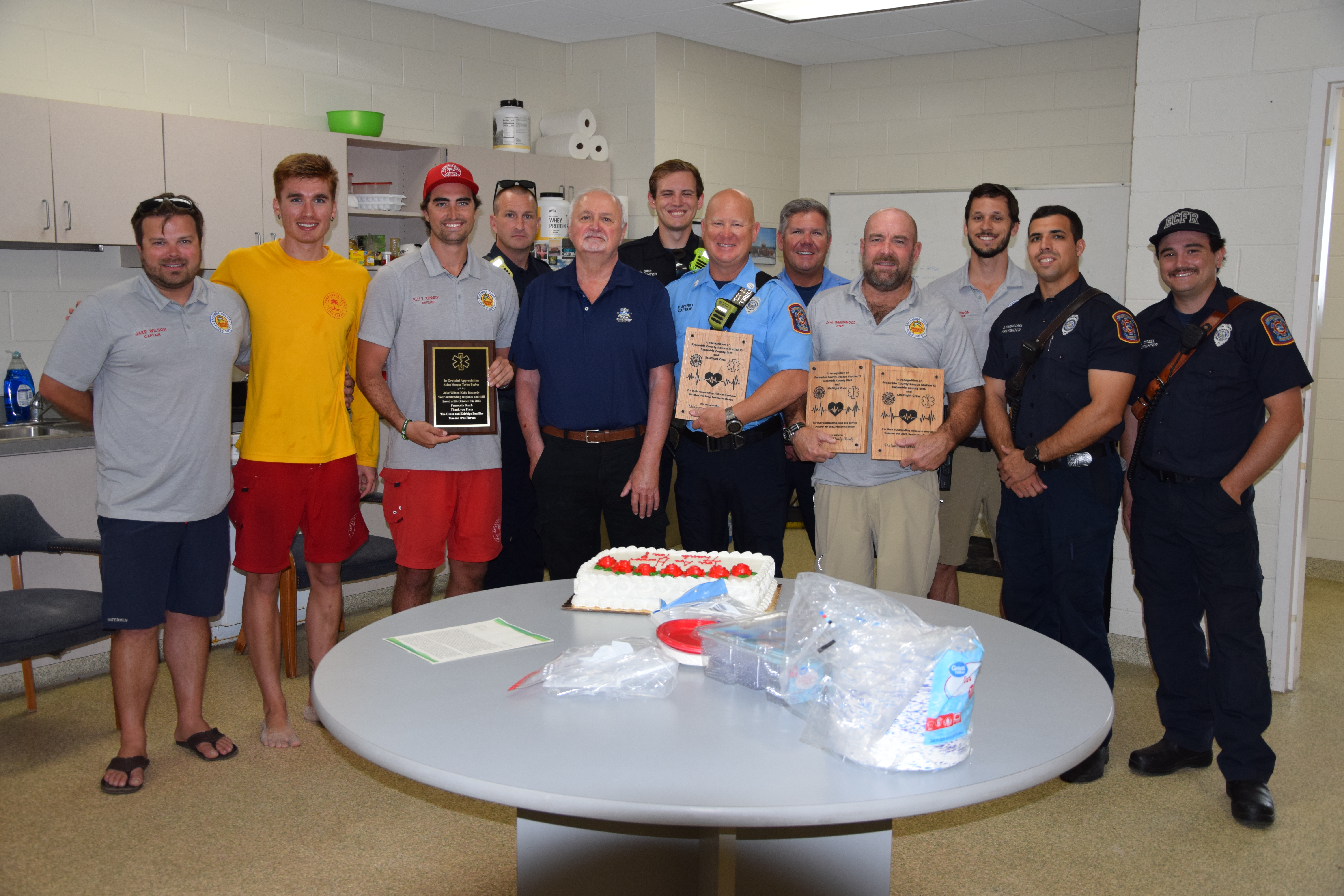 Don Gross with first responders