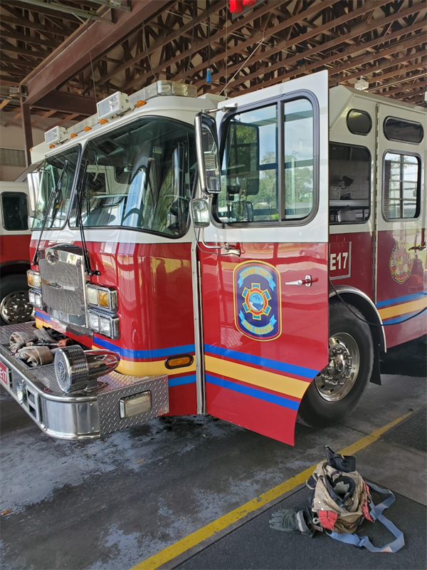 of FF Charles Bailey who saved a resident by rescuing her from a window