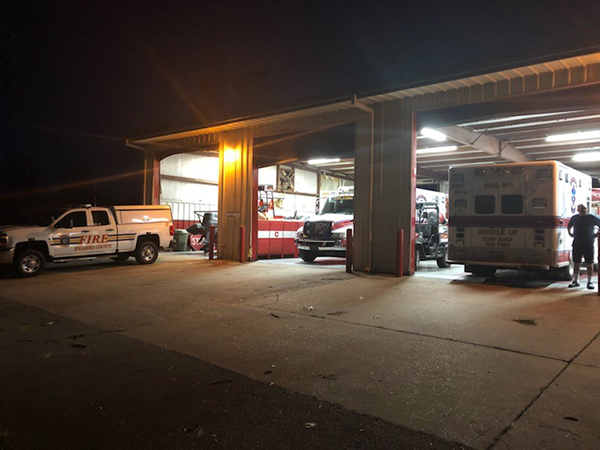 ECFR Michael 4 Strike teams from Escambia County Public Safety embedded in Bay County, Florida to cover emergency responses and mitigate hazards in the path of Hurricane Michael's destruction.