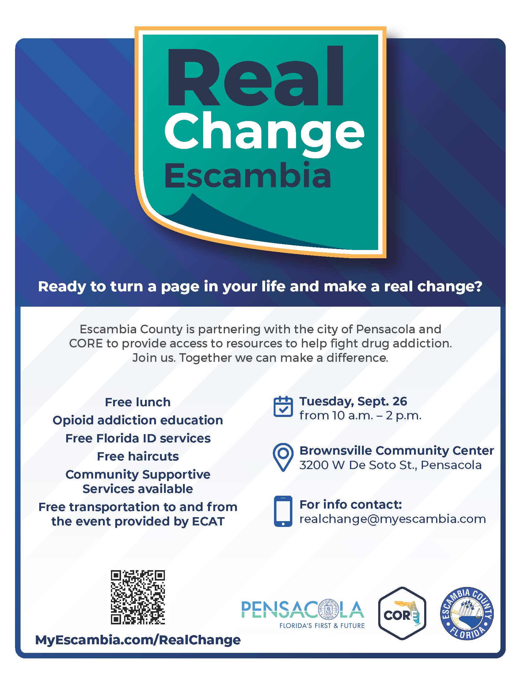 Real Change Escambia flyer