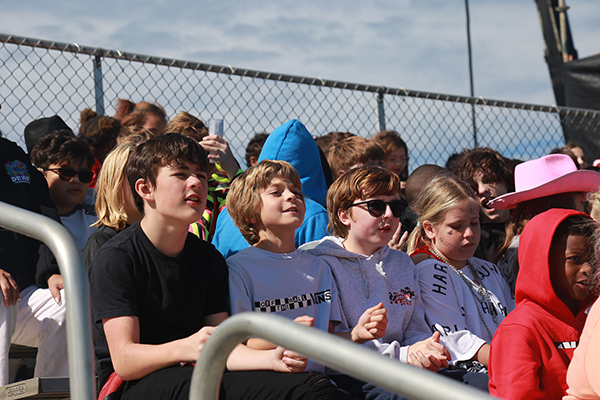 Fifth grade students from Lipscomb Elementary School watch the Georgia vs. Kentucky game at the SEC Women's Soccer Tournament Tuesday, Oct. 31 at Ashton Brosnaham Athletic Park.