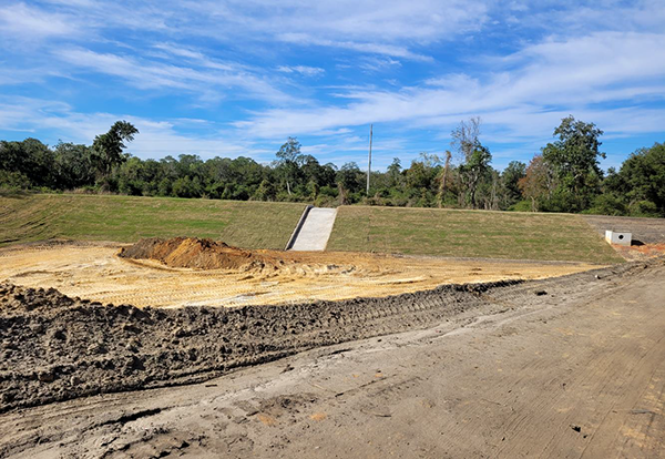 Eleven Mile Creek Roberts Road Stormwater Pond Progress