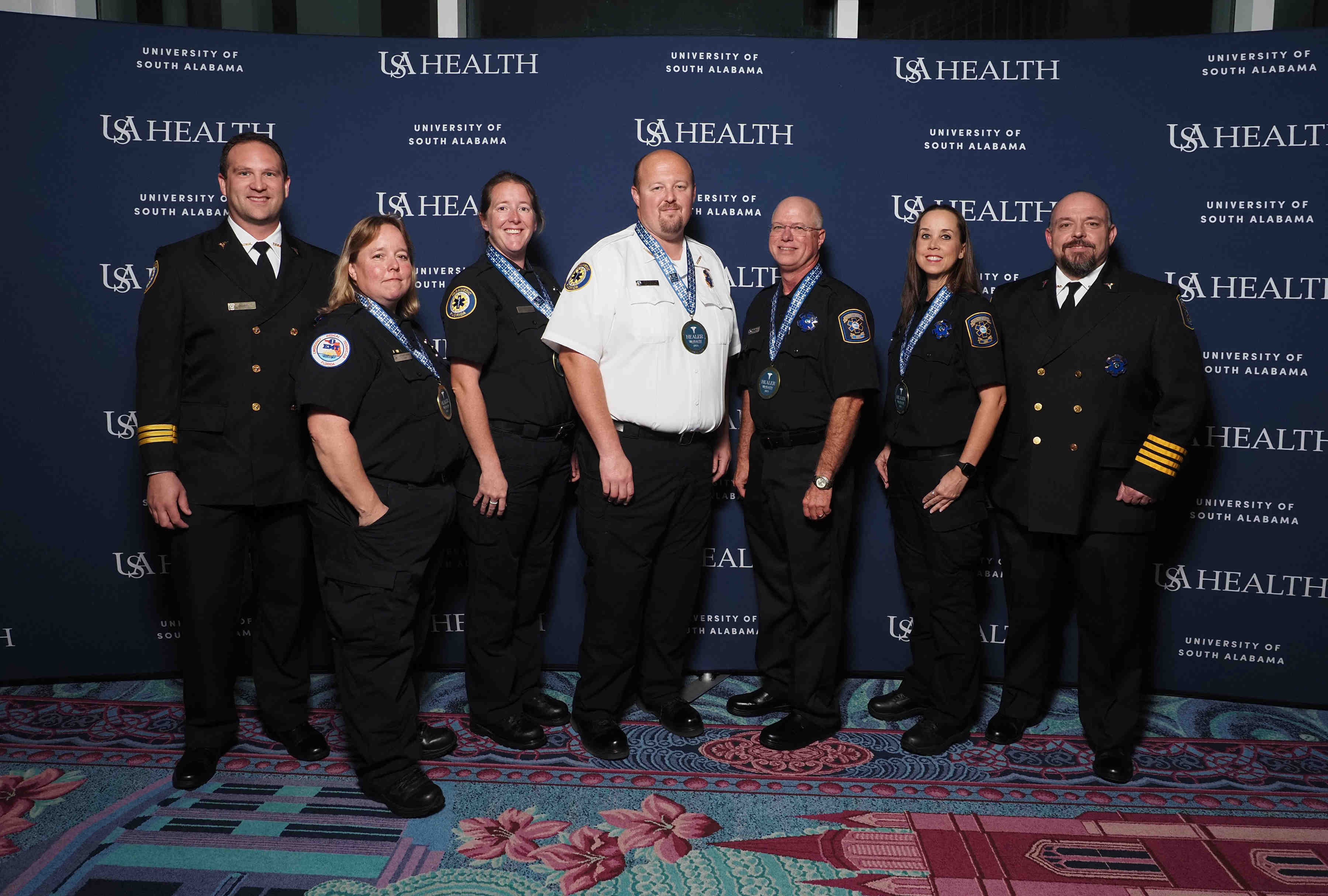 EMS Chief and Deputy with EMS Crew