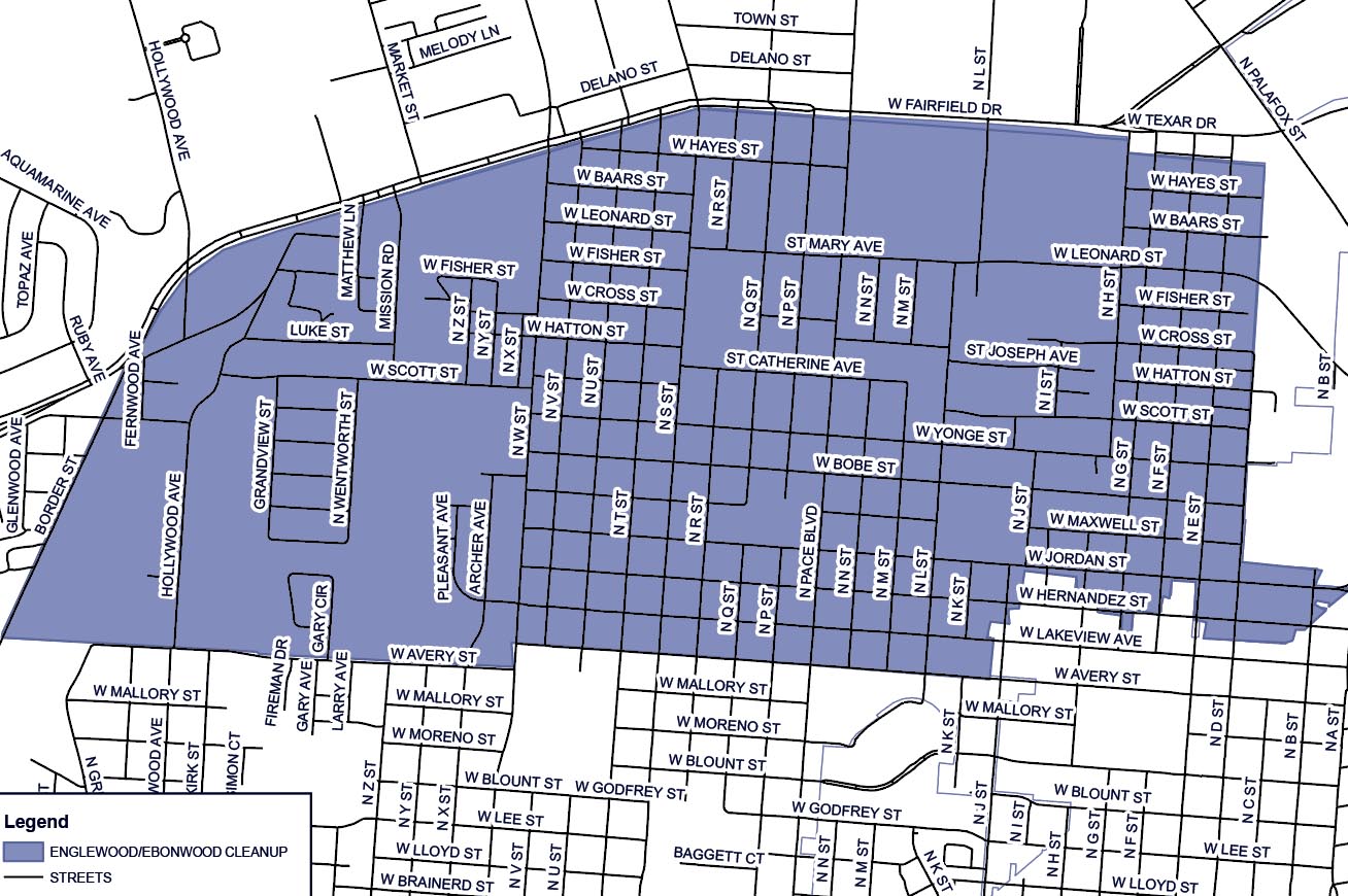 Englewood and Ebonwood Neighborhood Cleanup Map