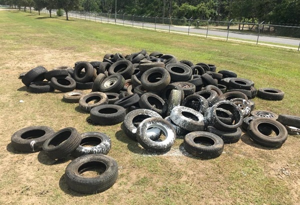 Ensley North Neighborhood Cleanup - tires 2