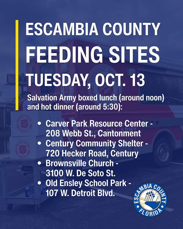 Feeding sites Tuesday