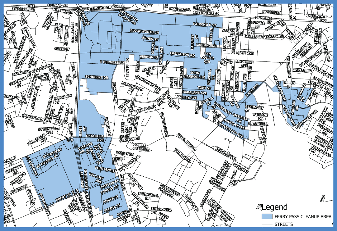 Ferry Pass Neighborhood Cleanup Map Ferry Pass Neighborhood Cleanup Map