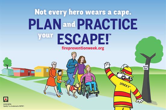 National Fire Prevention Week 2019 Graphic 