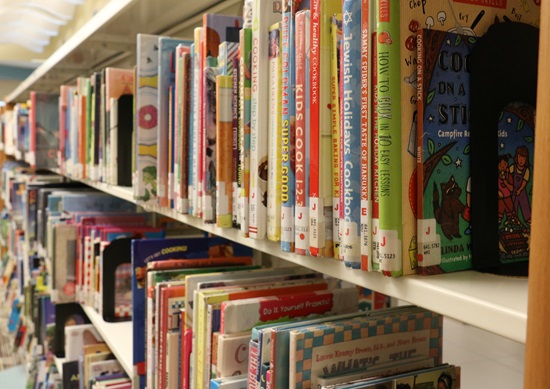 Image of books on shelf