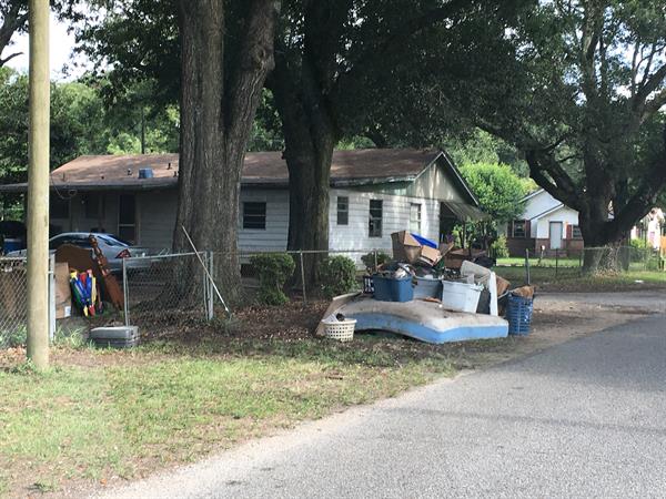 Brownsville Neighborhood cleanup before 