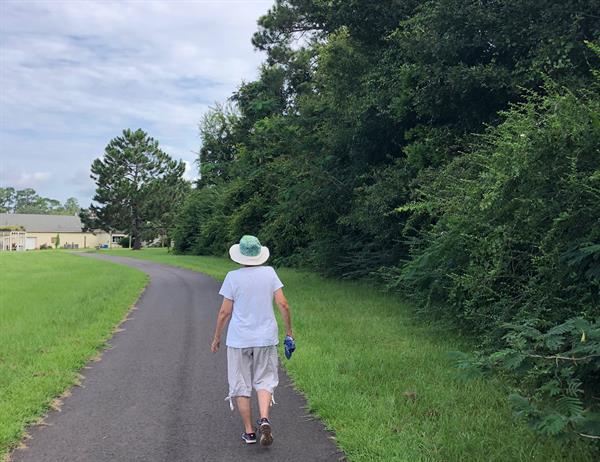 Extension’s three-quarter mile partially shaded walking track Extension’s three-quarter mile partially shaded walking track