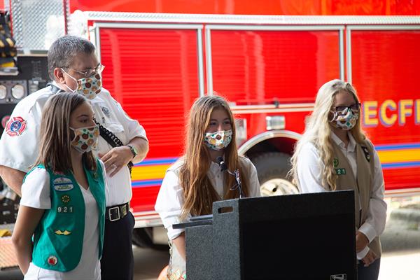 Destany McKim pinning ceremony ECFR Destany McKim pinning ceremony ECFR