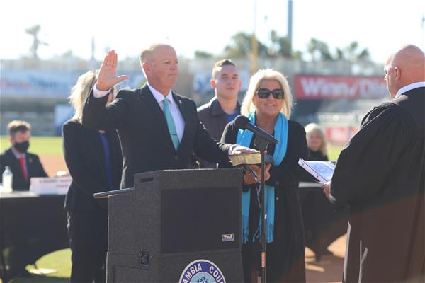Commissioner Bergosh Swearing In