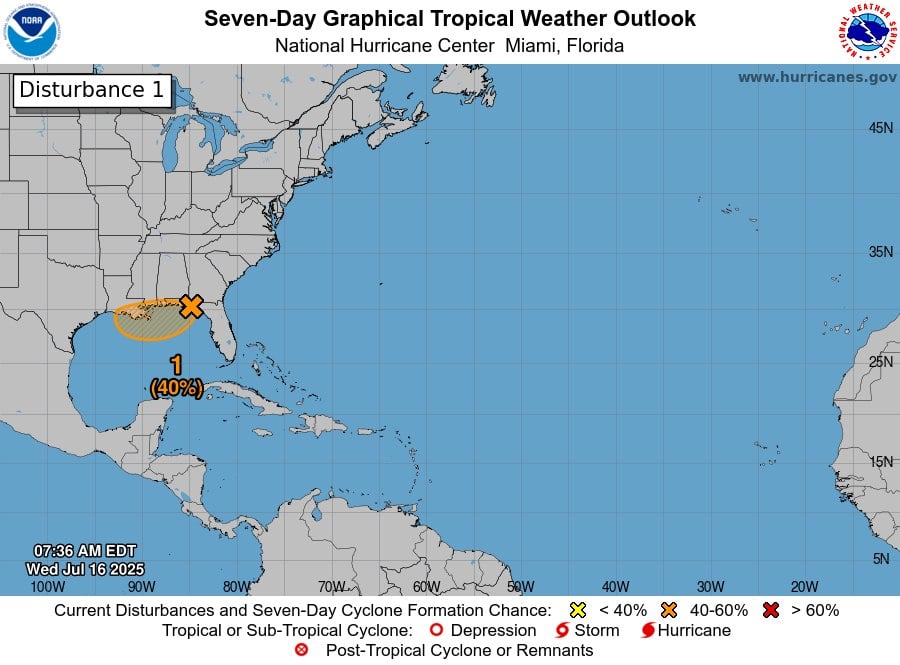 Invest #93L Update as of July 16 at 7 a.m. Invest #93L Update as of July 16 at 7 a.m.