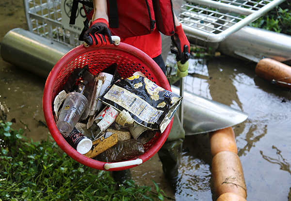 litter collected from Jackson Creek