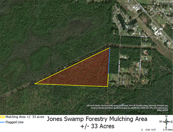 Jones Swamp Mulching Map