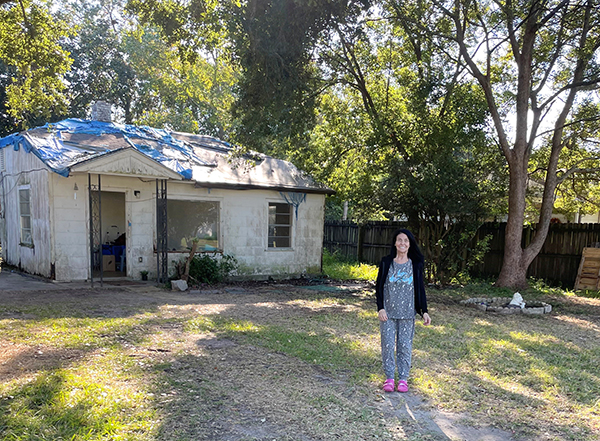 Judi Tripp home before