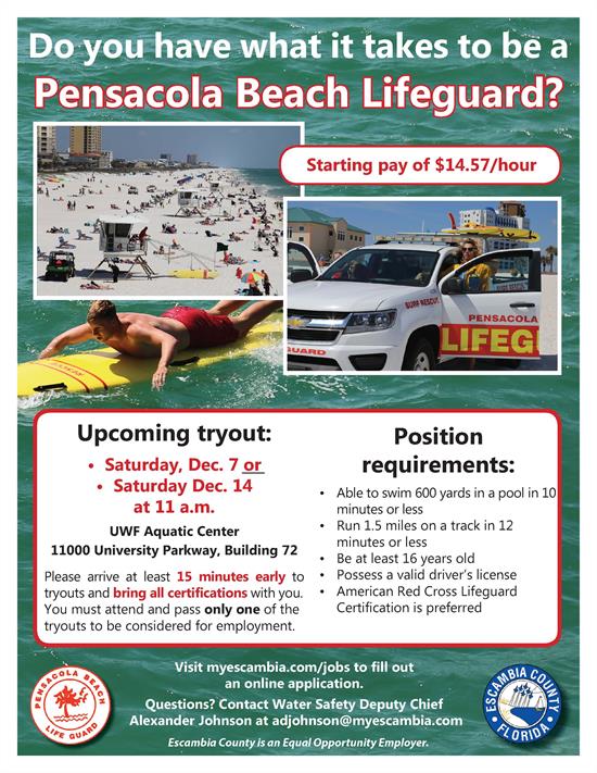 Lifeguard tryouts December 2019