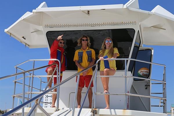 Lifeguards at the tower