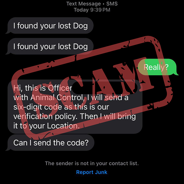 Lost Pet Scam