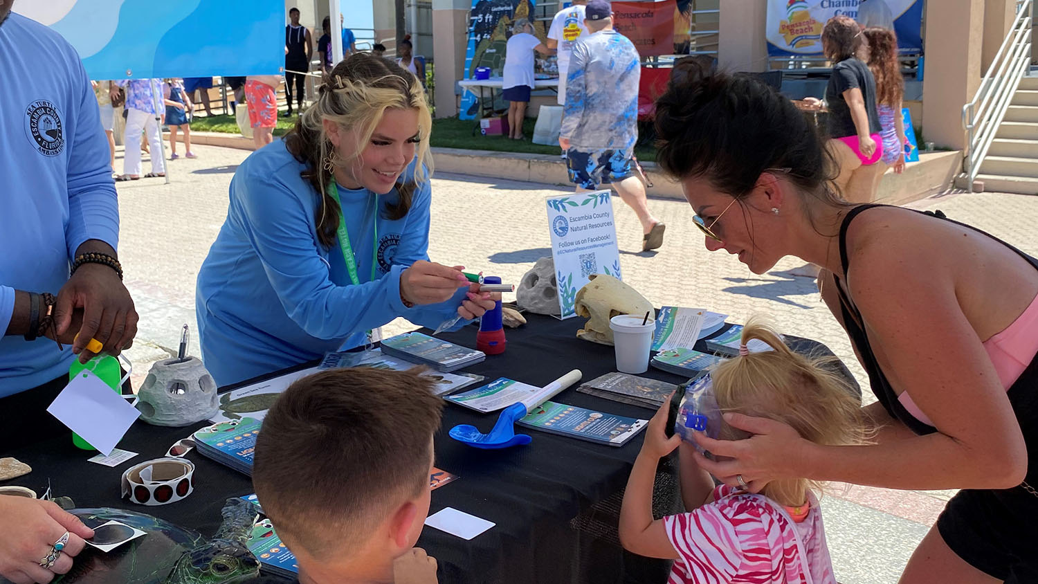 Marine resources education at the Sea Turtle Baby Shower