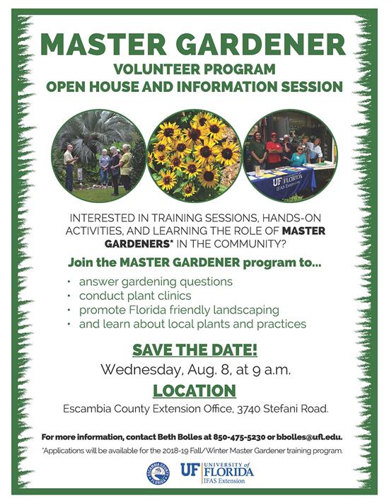 Master Gardener Extension Program Flyer