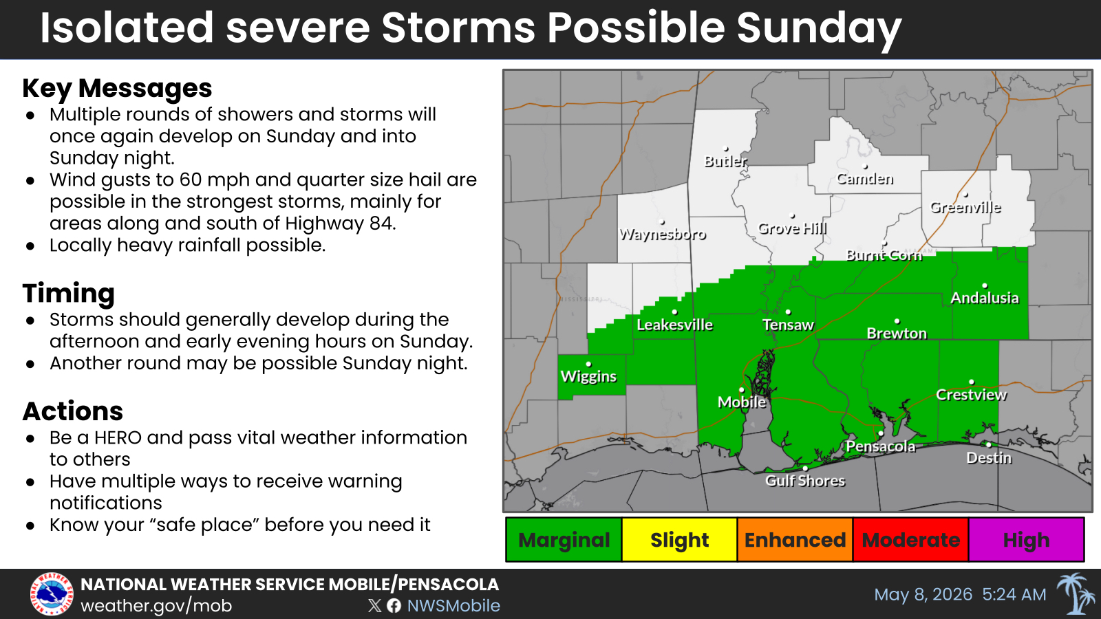 May 10 National Weather Service Forecast