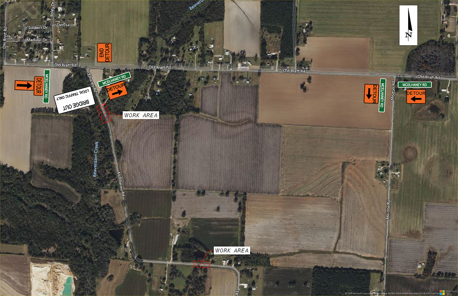 McElhaney Road Detour