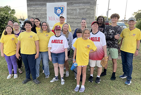 Miracle League players