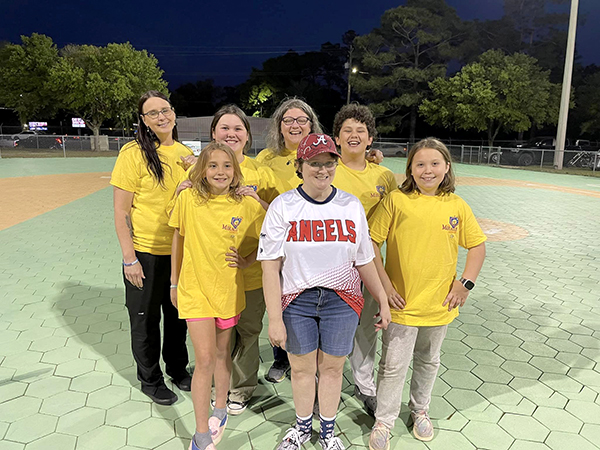 Miracle League players