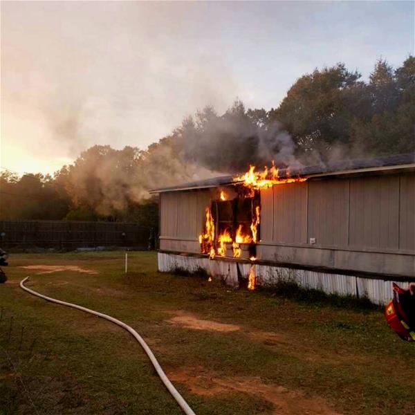 Mobile Home Fire