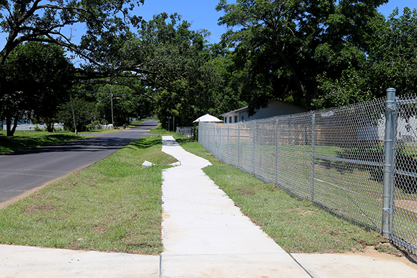 Moreno Street sidewalk