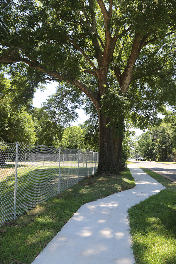 Moreno Street sidewalk