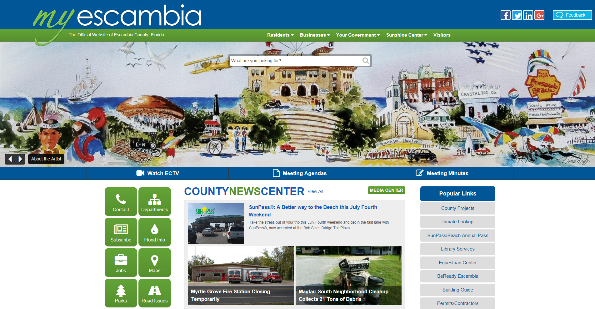 MyEscambia.com Homepage