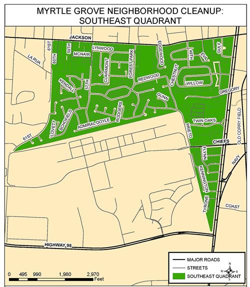 Myrtle Grove South East Cleanup Area