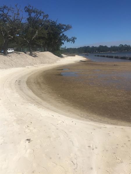 Navy Point Sand Navy Point after sand was added