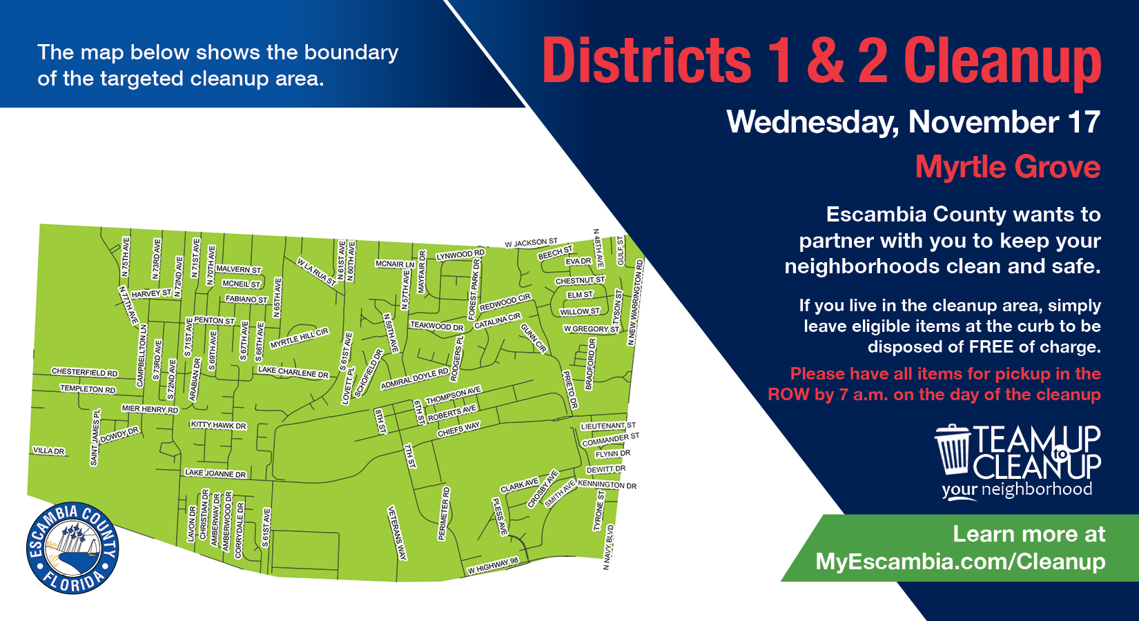 Myrtle Grove Neighborhood Cleanup