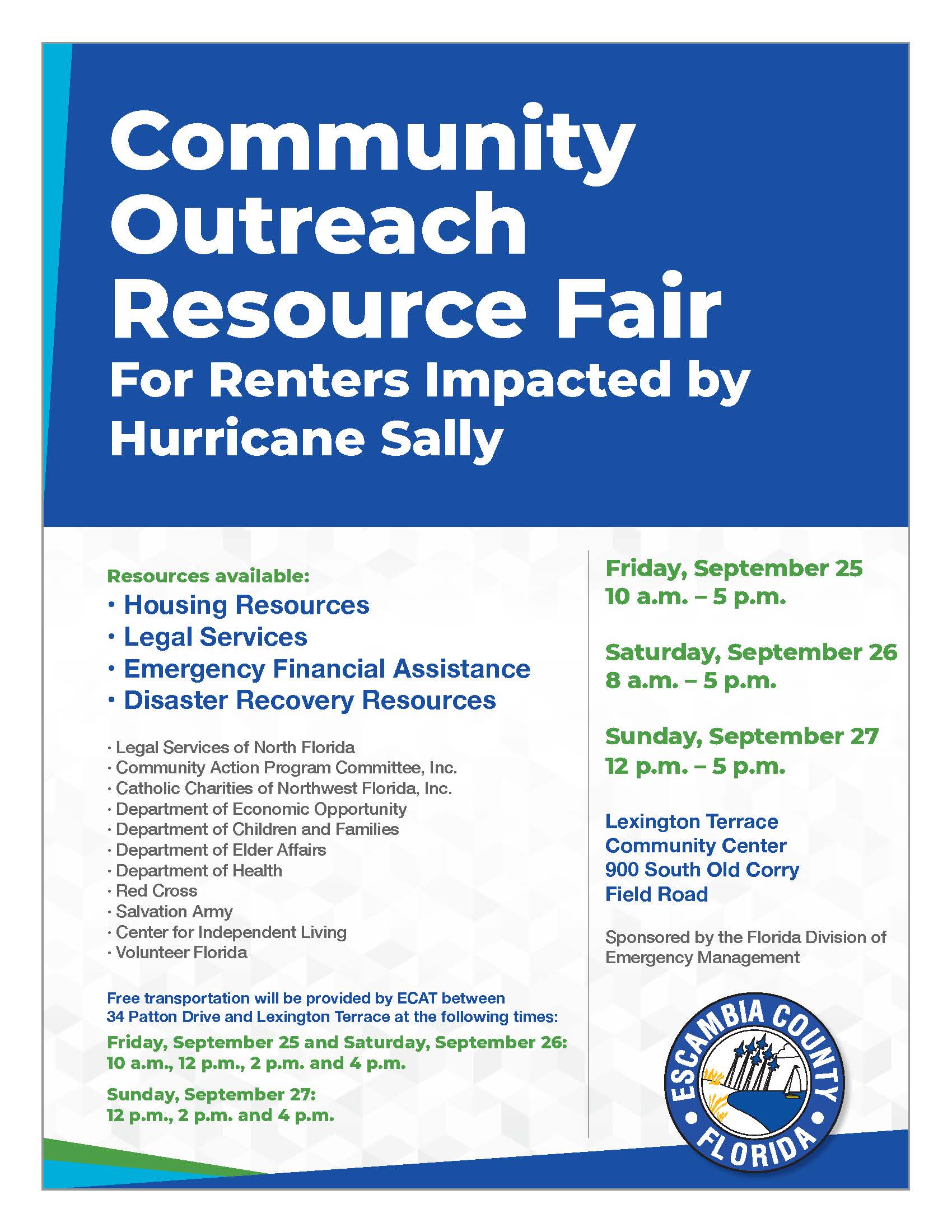 Community Outreach Resource Fair 8.5 x 11 