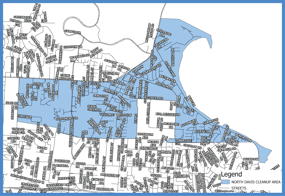 North Davis Neighborhood Cleanup Map
