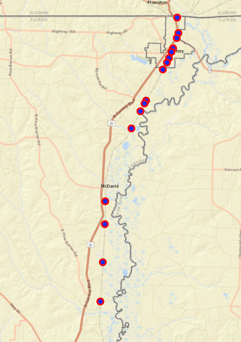 North Escambia Railroad Closure